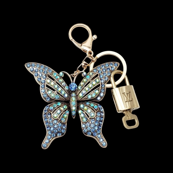 100% Auth Louis Vuitton Lock & Key with unbranded Bagcharm, Keycharm, Keychain - Picture 1 of 10
